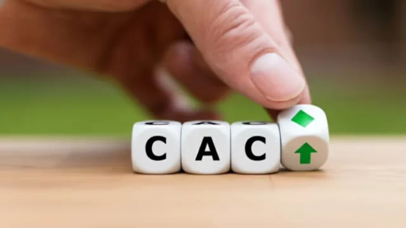 análise do custo de aquisição de cliente ser sempre alto